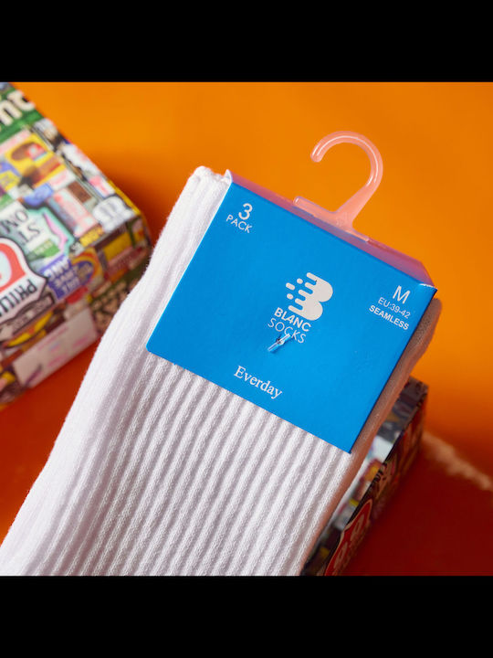 Vtex Socks Ανδρικές Κάλτσες Λευκές 3Pack Vtex Socks Ανδρικές Κάλτσες Λευκές 3Pack