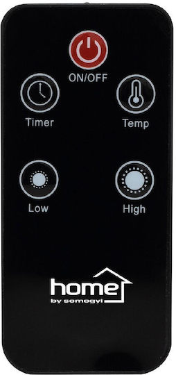Konvektorheizung Boden 1500W Mica mit elektronischem Thermostat Schwarz