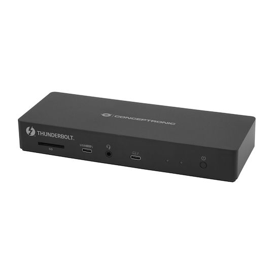 Conceptronic Thunderbolt 4 Docking Station με HDMI 4K PD Ethernet και σύνδεση 2 Οθονών Μαύρο (DONN30B)
