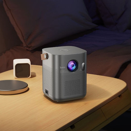 Hoco DT4 Mini Projector DLP HD Λάμπας LED με Wi-Fi και Ενσωματωμένα Ηχεία
