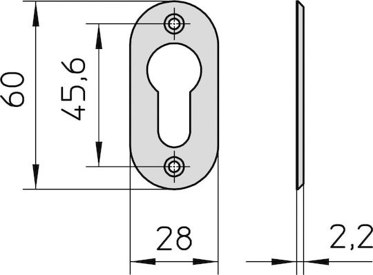 Viro Defender Lock Aluminium doors Gold