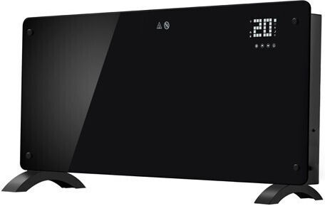 Convectoare pardoseală 2000W cu Termostat Electronic 82.3x45.6cm Negru