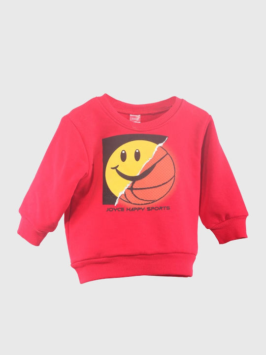 Kinder Sweatpants Set - Jogginganzug Rot 2Stück Smile