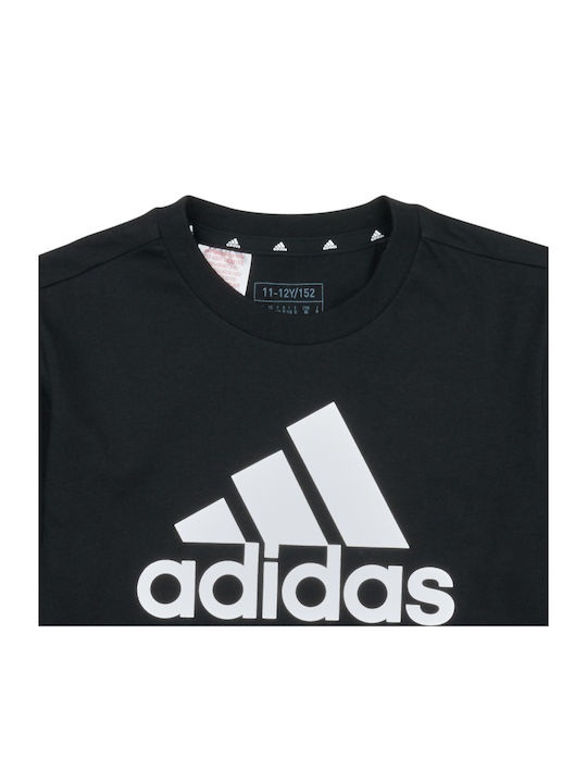 Kinder-T-Shirt Schwarz Essentials Big Logo