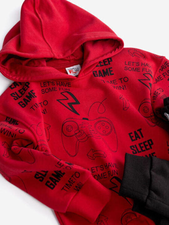 Kinder Sweatpants Set - Jogginganzug Rot 2Stück
