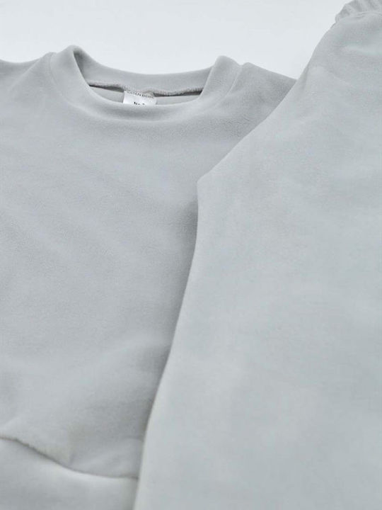 Kids Sweatpants Set Gray 2pcs