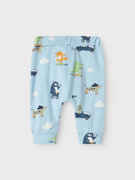 Trening pentru Copii Pantaloni de Trening Culoare Full Face Albastru Deschis