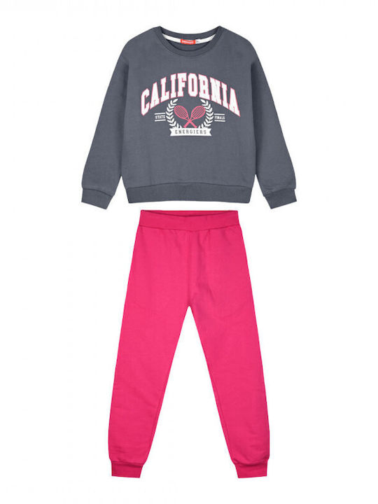 Kids Sweatpants Set Magenta 2pcs