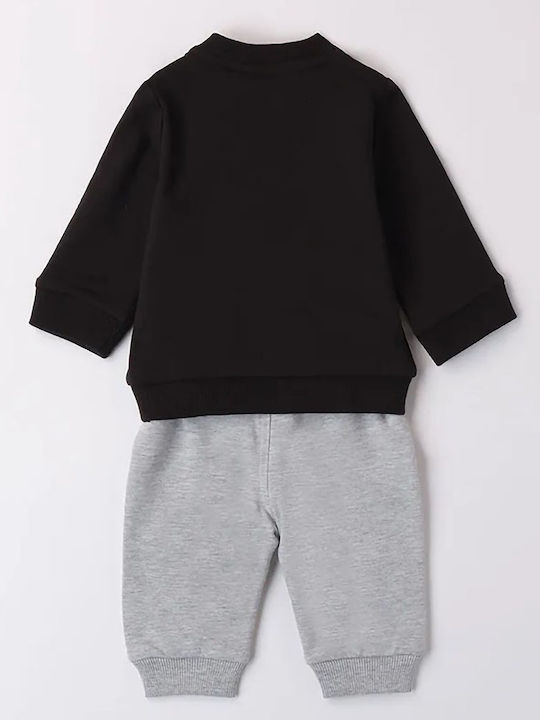 Kids Sweatpants Set Black 2pcs