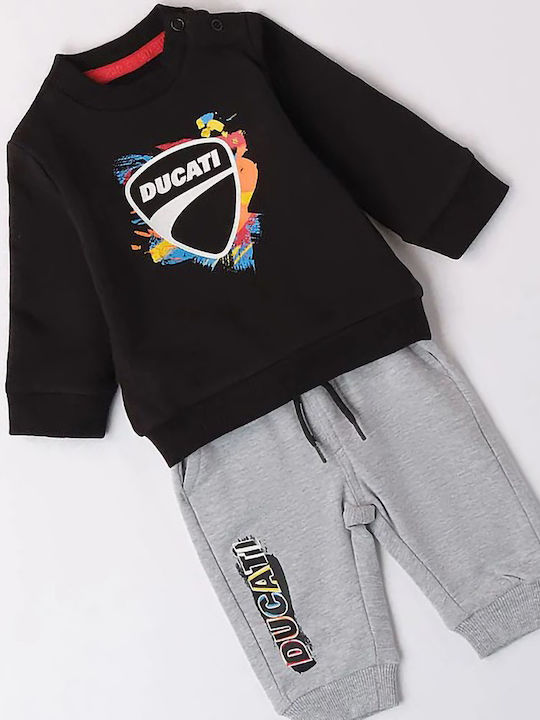 Kids Sweatpants Set Black 2pcs
