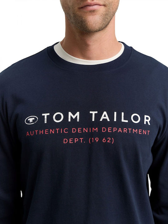 TOM TAILOR T-Shirt Uomo 1043991 | Cotone Sostenibile Sky Captain Blu | Vestibilità Regular Per Un Look Casual Moderno