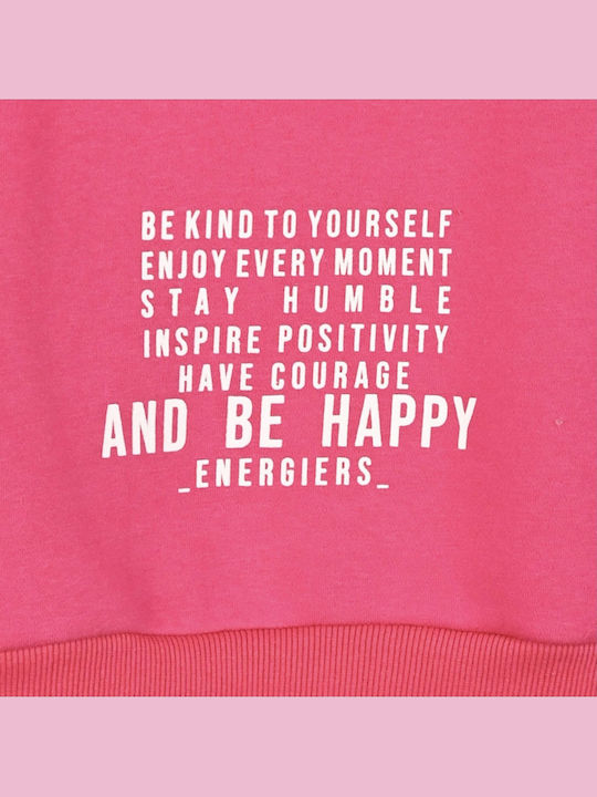 Kids Sweatpants Set Coral 2pcs Be Kind To Yourself