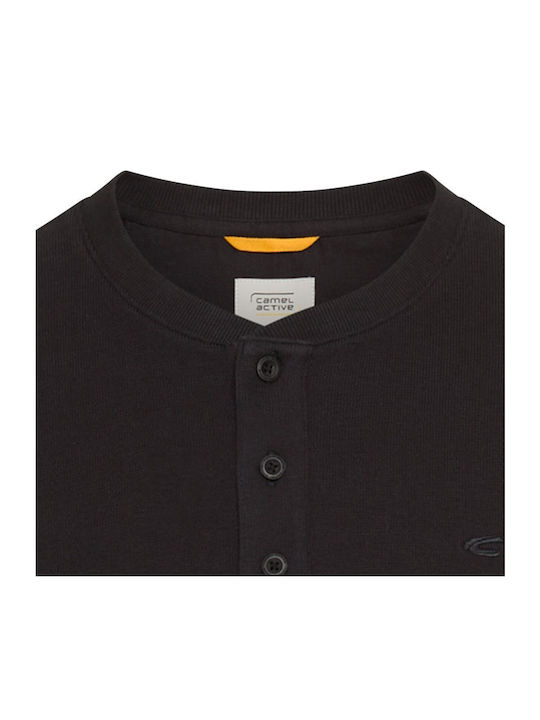 Henley T-shirt Ανθρακί