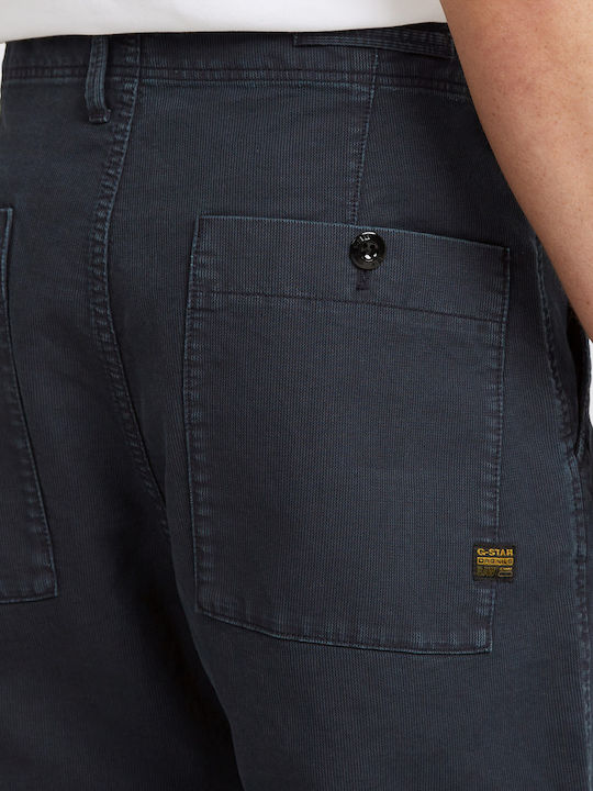 Pleated Ανδρικό Παντελόνι Chino Relaxed Fit Γκρι