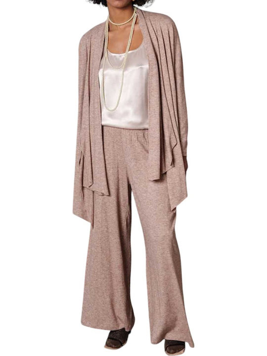 Pants Women's Fabric Trousers Brown