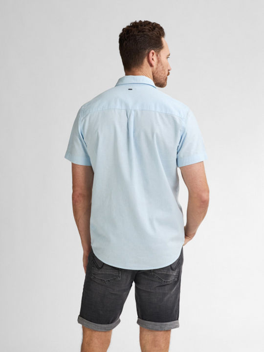 Short-sleeved Shirt Sky Blue