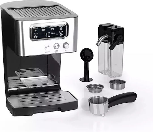 Beem Mașină de Espresso 1450W Presiune 15bar pentru Cappuccino Argintie