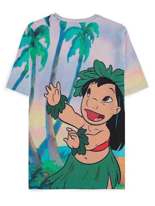 Difuzed Disney Stitch Hula T-shirt Multicolour Cotton