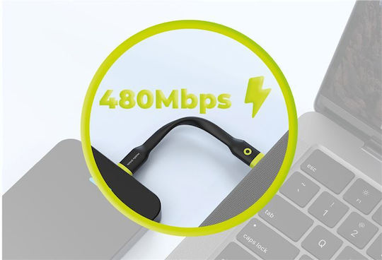 Mobile Origin USB 2.0 Kabel USB-C männlich - USB-C 60W Schwarz 0.10m