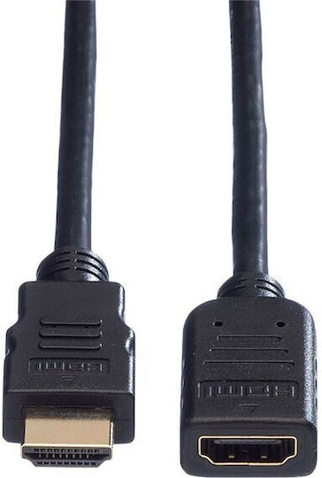 Roline HDMI 1.4 High Speed 1080p 120Hz Cable HDMI Male - HDMI Female 5m Black