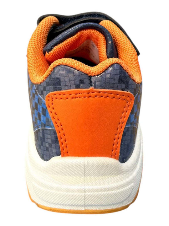 Kids Sneakers with Hoop & Loop Closure and Lights Blue