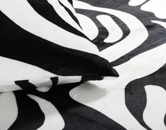Silk Fashion Sheet for Single Bed with Elastic 100x200+30cm. Fleece Multicolour