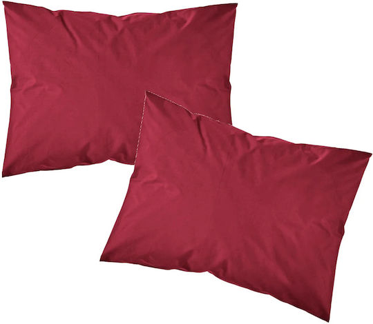 Borea Sheet Super-Double with Elastic 160x200+40cm. Solid 1. Bordeaux