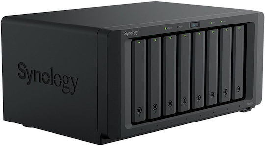 Synology DiskStation NAS Tower με 8 θέσεις για HDD/M.2/SSD και 2 θύρες Ethernet