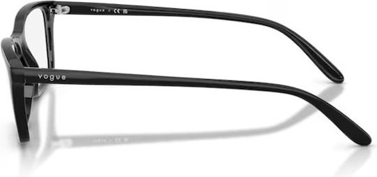 Vogue Plastic Eyeglass Frame Black VO5667 W44