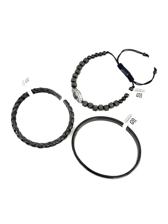 Legend Accessories Men's Bracelet with design Eye made of Steel