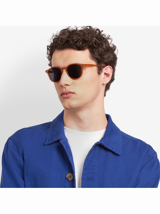 Polaroid Unisex Sunglasses with Orange Plastic Frame and Blue Lens PLD4191/S FMP/C3