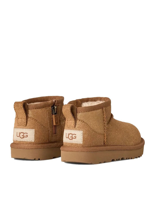 Classic Ultra Mini Suede Kinderstiefeletten Tabac Braun