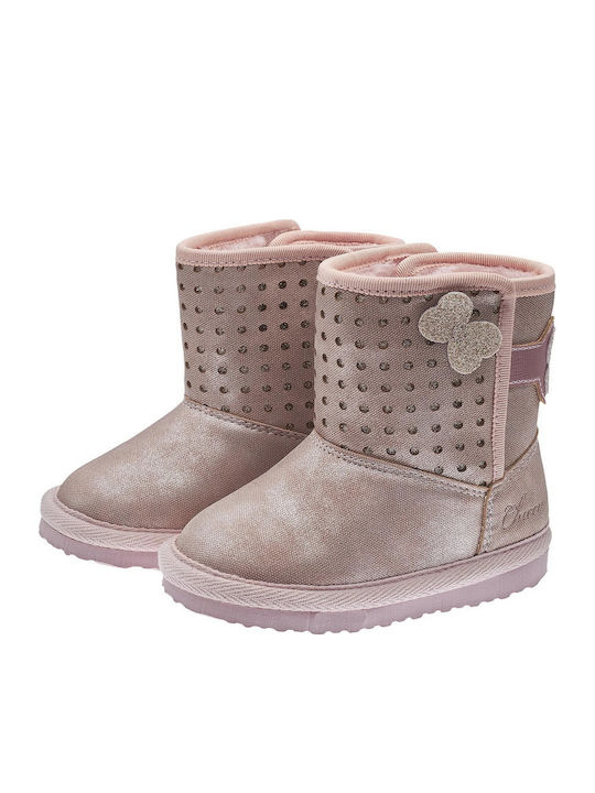 Cuccy Kinderstiefeletten mit Klettverschluss Rosa