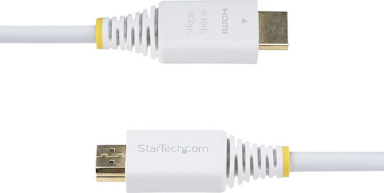 StarTech HDMI 2.0 Премиум Високоскоростен 4K 60Hz HDR Кабел HDMI Мъжки - HDMI Мъжки 3м Бял
