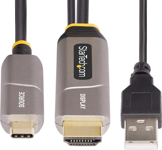 StarTech Kabel HDMI-Stecker - USB-C-Stecker 9.15m Schwarz