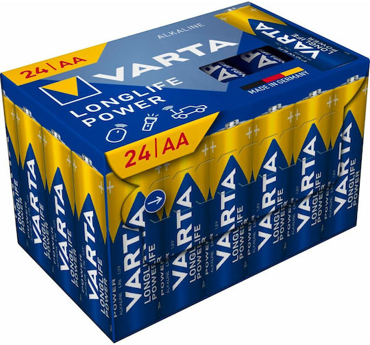 Varta Longlife Power Alkaline Batterien AA 1.5V 24Stück