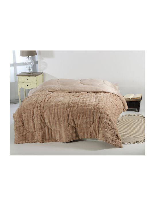 Silk Fashion Bettbezug Einzelbett 170x240cm Burble Light Brown 320 GSMGsm