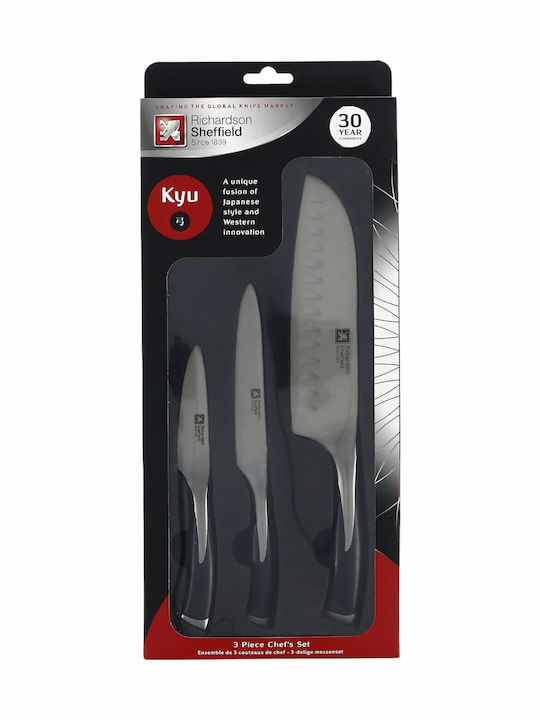 Richardson Sheffield Kyu Knife Set Stainless Steel 3 Pieces