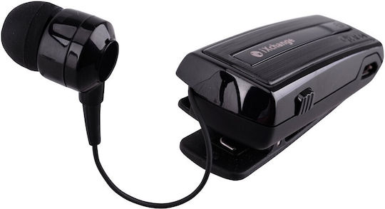 iXchange UA-28 V2.0 In-ear Bluetooth Handsfree Ακουστικό Πέτου Μαύρο