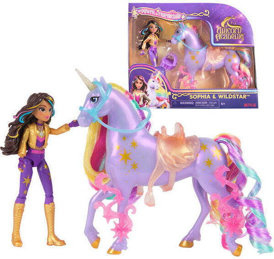 Spinmaster Unicorn Academy Sophia Eu Haris Adevărată Coamă Coada Perie