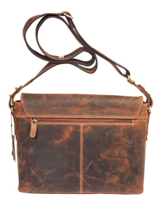 Leather Men's Briefcase Brown