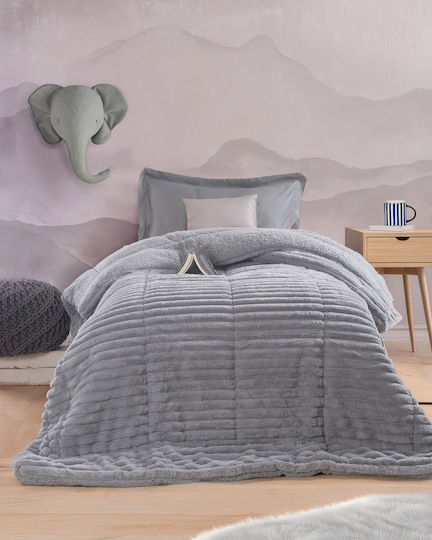 Rythmos Duvet Cover Queen 220x240cm Butter Light Grey 810 GSMGsm