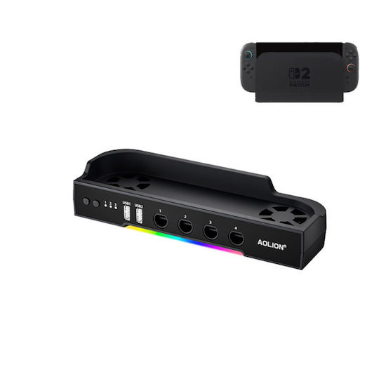 Βάση Ψύξης Rgb Διανομέα Υποδοχή Nintendo Switch 2
