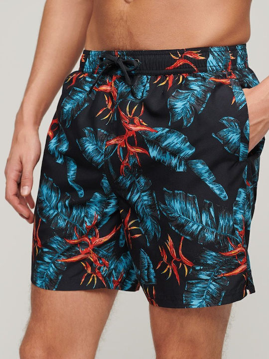 Hawaiian Ανδρικό Μαγιό Σορτς Dark Navy με Σχέδια