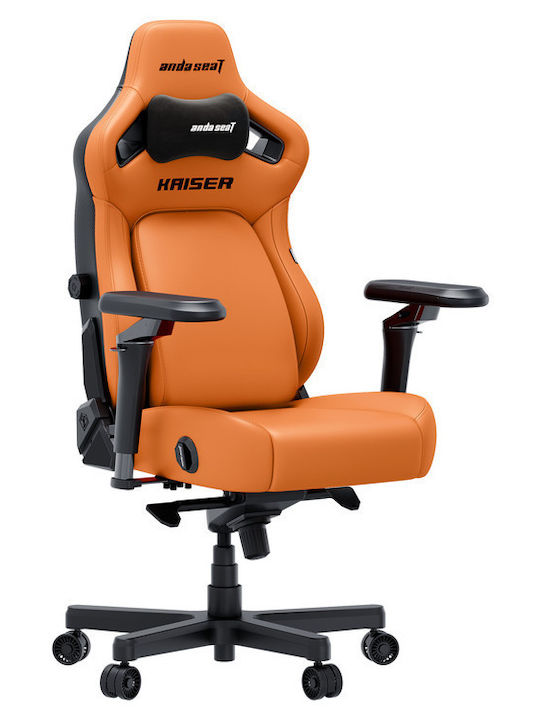Anda Seat Kaiser-4 V2 XL Геймърски стол с регулируеми подлакътници Оранжев
