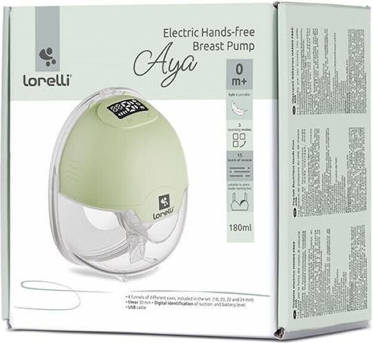 Lorelli Aya Portable Single Breast Pump Battery and Power Blue 180ml