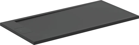 Ideal Standard Ultra Flat S I Life Rechteckig Künstlicher Stein Dusche x80cm Schwarz