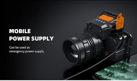 Superfire Επαναφορτιζόμενος Φακός Κεφαλής LED με Μέγιστη Φωτεινότητα 350lm