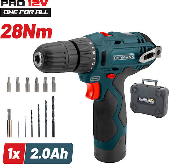 Bormann Pro BCD2010 Drill Driver Battery 12V 1x2Ah
