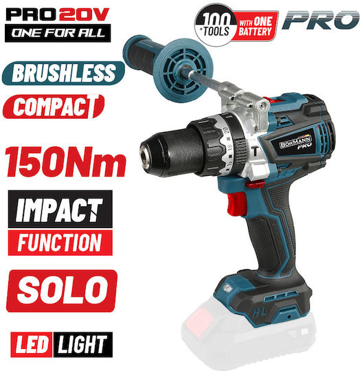 Bormann Pro BBP5145 Percussive Drill Driver Battery Solo Brushless 20V